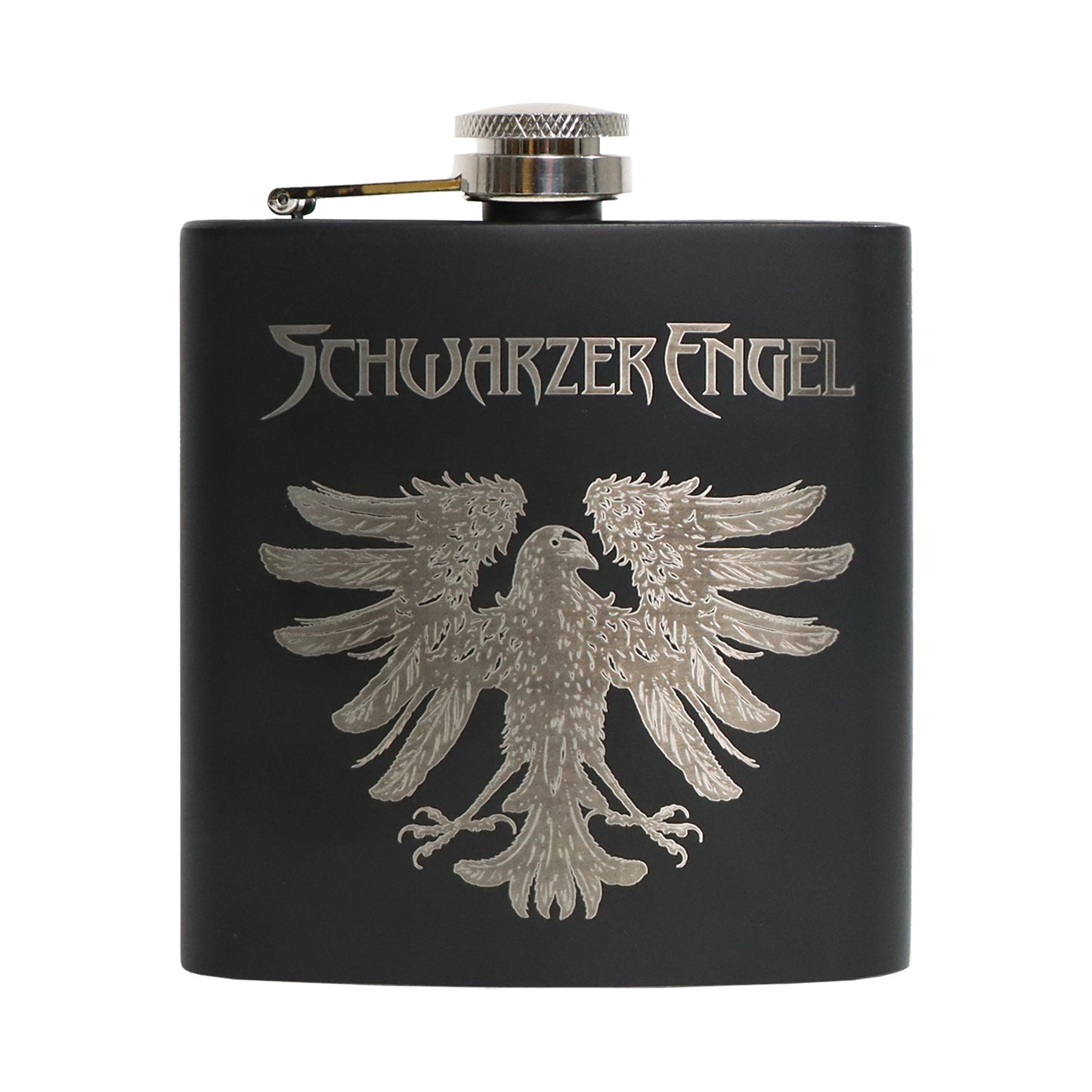 SCHWARZER ENGEL-Flachmann